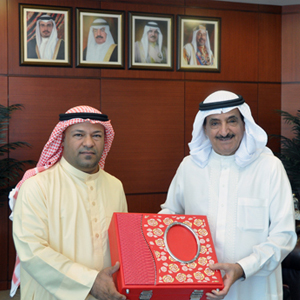 President of the Survey and Land Registration Bureau Receives the Chairman of Al Hamla Cultural Social & Charitable Society 