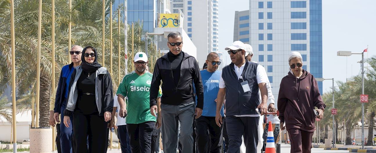 جهاز المساحة والتسجيل العقاري يشارك في فعاليات اليوم الرياضي لمملكة البحرين