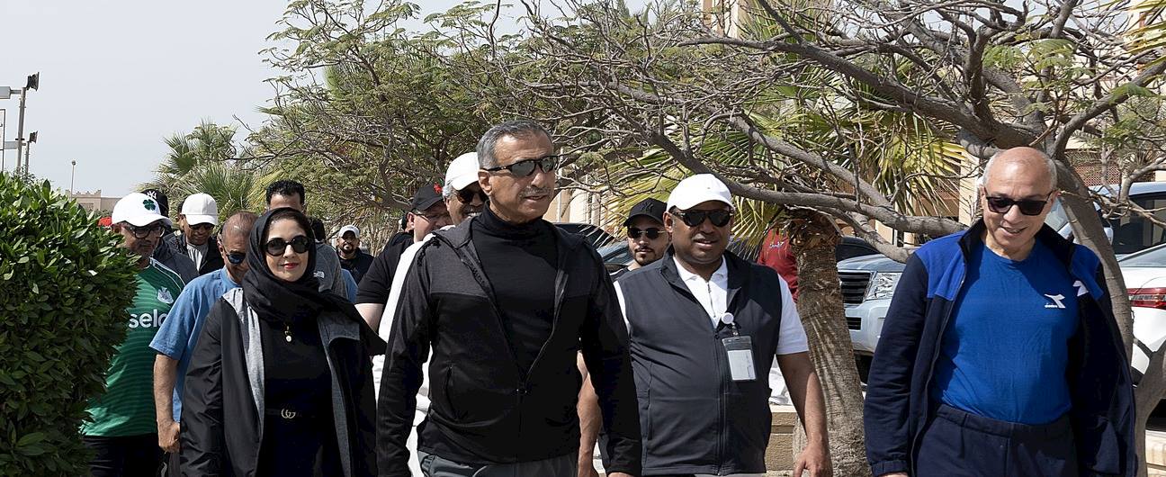 جهاز المساحة والتسجيل العقاري يشارك في فعاليات اليوم الرياضي لمملكة البحرين