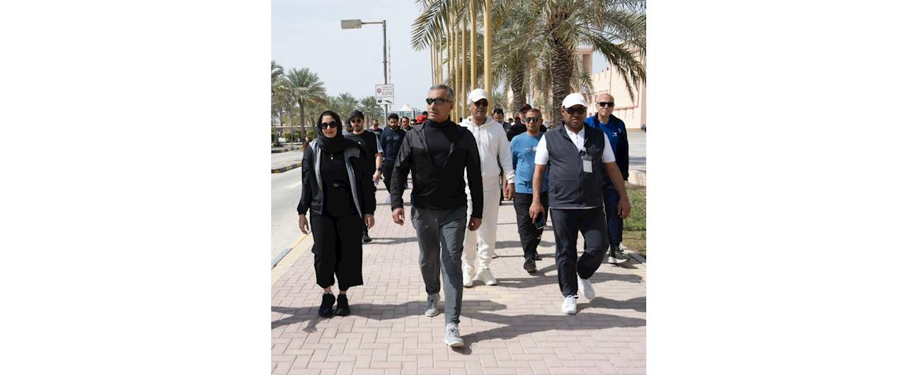 جهاز المساحة والتسجيل العقاري يشارك في فعاليات اليوم الرياضي لمملكة البحرين