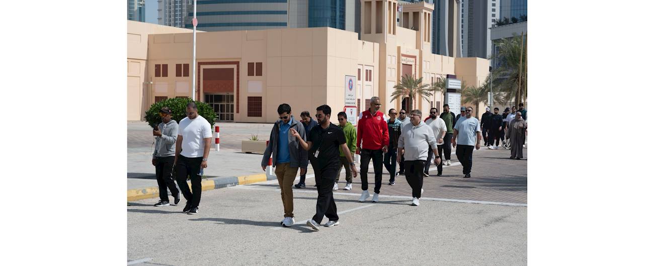 جهاز المساحة والتسجيل العقاري يشارك في فعاليات اليوم الرياضي لمملكة البحرين
